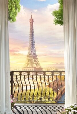 фотообои Эйфелева башня в Париже