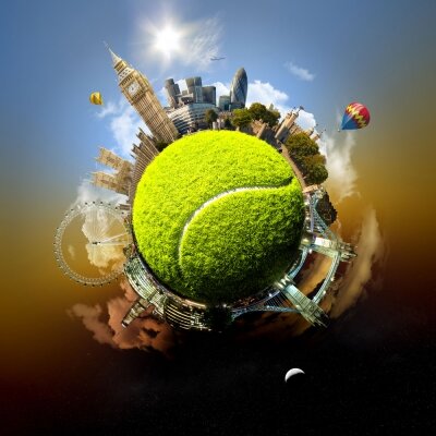 Креативные фотообои Теннисный мяч